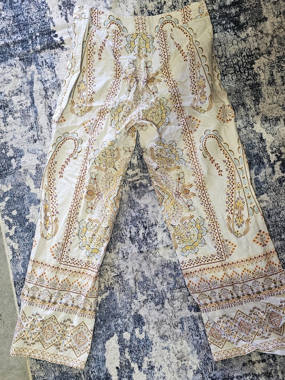 Zara Boho Wide Leg Pants Small